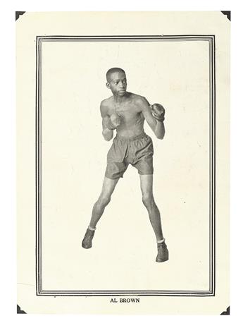 (SPORTS--BOXING.) JACK JOHNSON. Jack Johnson * Sam Langford * Al Brown, and more.